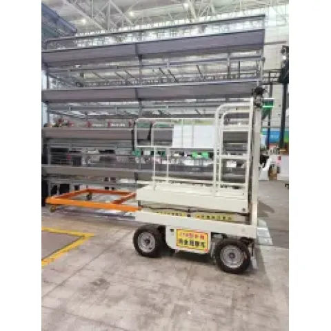 Carro elevador de inspección para gallineros