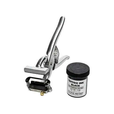 Pinza per intaglio auricolare del bestiame