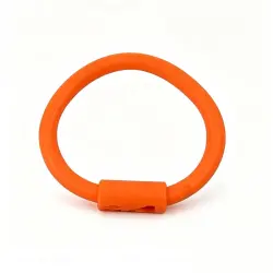 Plastic cow nose ring.