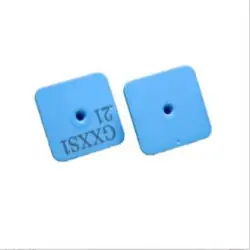 Ear tag persegi Tanda tanda telinga persegi 100 / paket biru