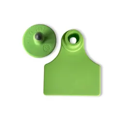 Ear tag standar Tanda telinga normal - 100 hijau tanpa kata / paket