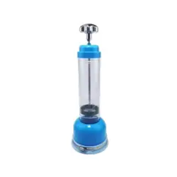 Product #84 গরু এবং বাছুরের প্লাস্টিকের পাম্প নীল রঙ বিহীন স্টিলের নিষ্কাশন