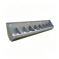 Palung pakan stainless steel stainless steel troughs - penggemukan 8 km 2.4 m