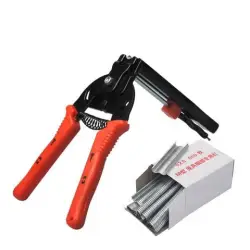 Red cage clamp plus five box of ordinary nails.