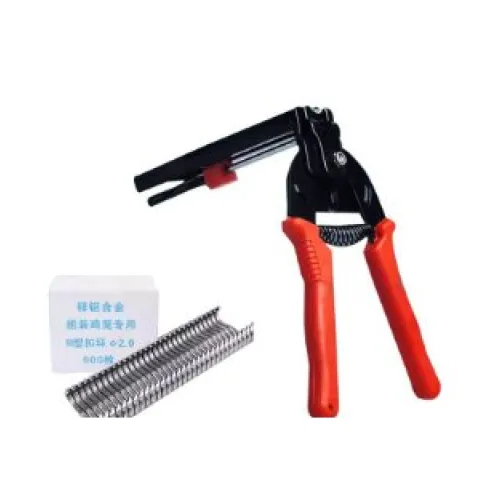 Cazas de aves con pinza Pinza de jaula roja + 10 cajas de clavos M resistentes al oxidado.