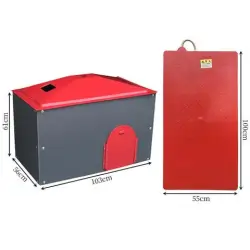 Plastic steel incubator + plastic electro-heatboard