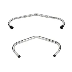 A stainless steel cow with a kicker + two plugs.