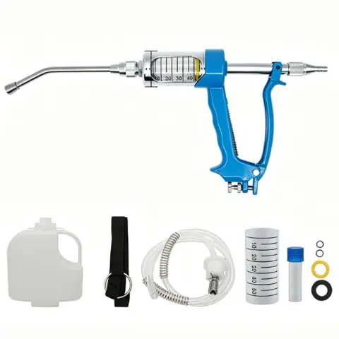 Hayvan Hayvanları Hayvanları Hayvanları 50 ml metal enjeksiyon silahı - pot