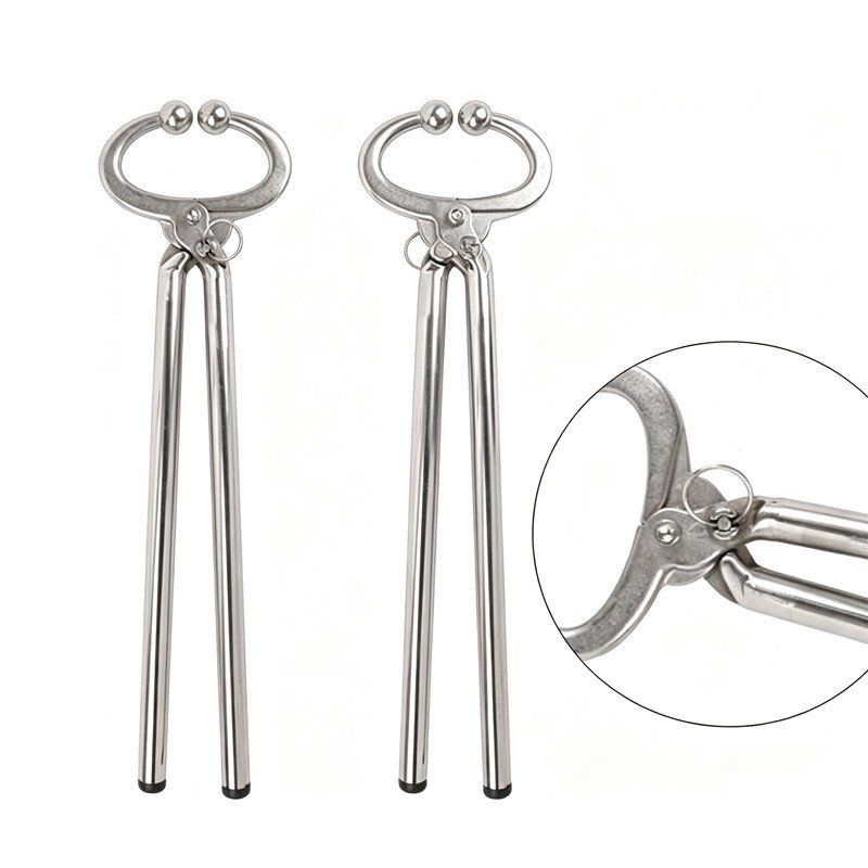 The stainless steel locks the cow's nose in 40 cm.