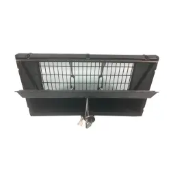Black ventilation windows (without steering boards)*8