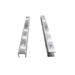 50 cm lange PVC-Platte Zink Zink.