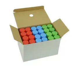 Medium crayons, three colors, 24 boxes