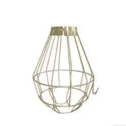 Zinc iron lamp shield.
