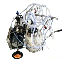 A milk-crowd vacuum double-barrel machine.