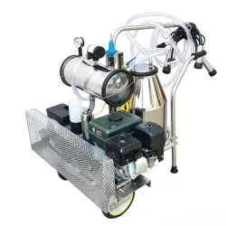 The milker's one-barrel oil and power.