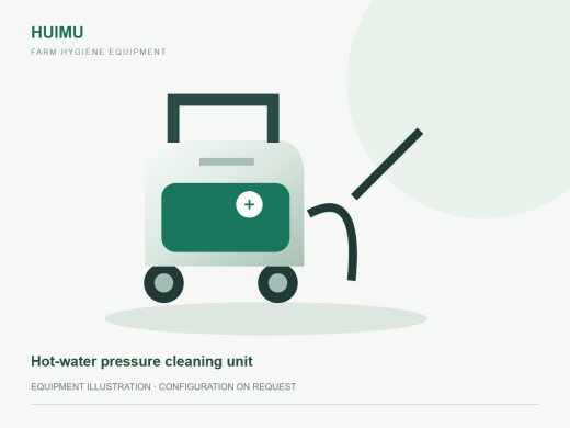 Hot-water pressure cleaning unit