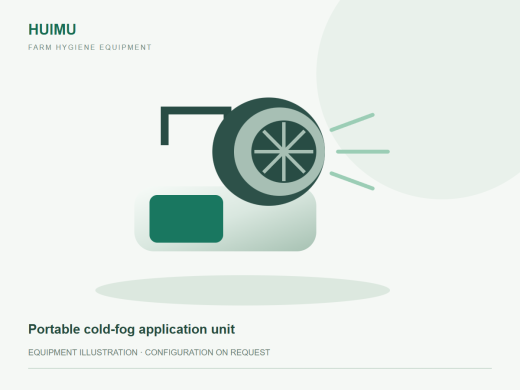 Portable cold-fog application unit