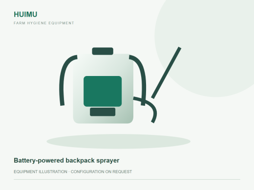 Battery-powered backpack sprayer
