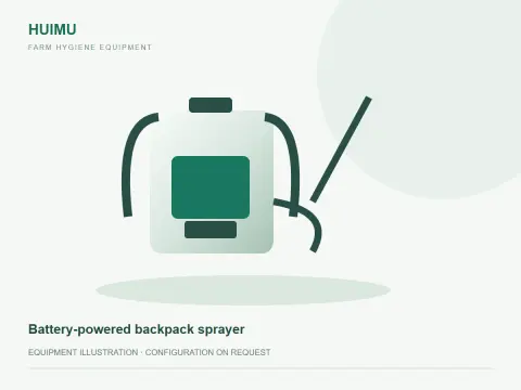 Battery-powered backpack sprayer