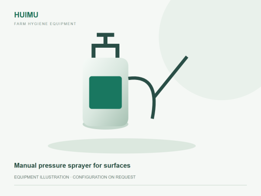 Manual pressure sprayer for surfaces
