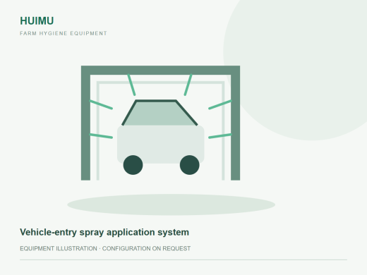 Vehicle-entry spray application system