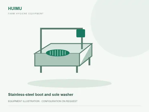 Stainless-steel boot and sole washer