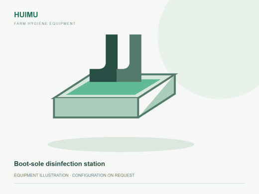 Boot-sole disinfection station