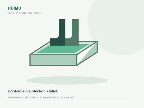 Boot-sole disinfection station