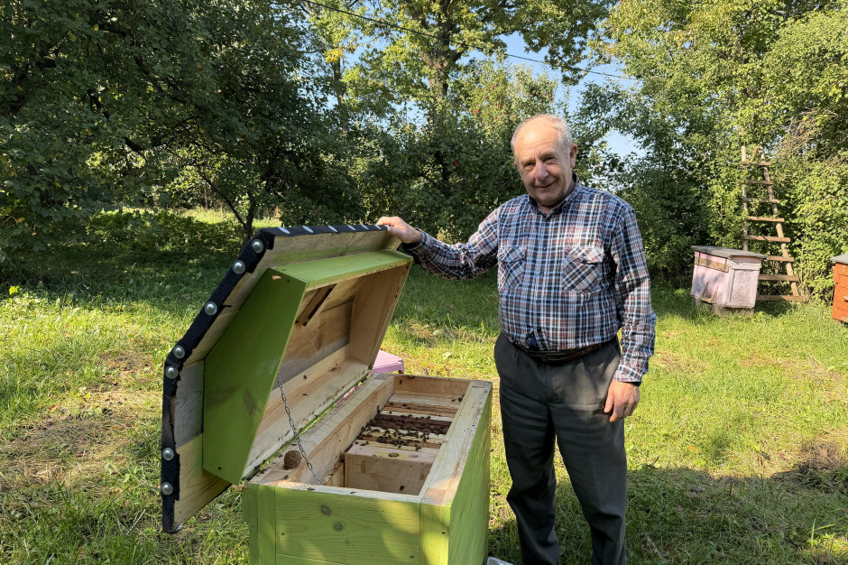 Podlasie bywa nazywane krainą mlekiem i miodem płynącą - tak można również opisać gospodarstwo rodziny Łuba - pasieką składającą się z 18 rodzin pszczelich zajmuje się Ryszard Łuba Fot. Tomasz Piotrowski / PTWP