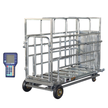 Wireless pig cage scale