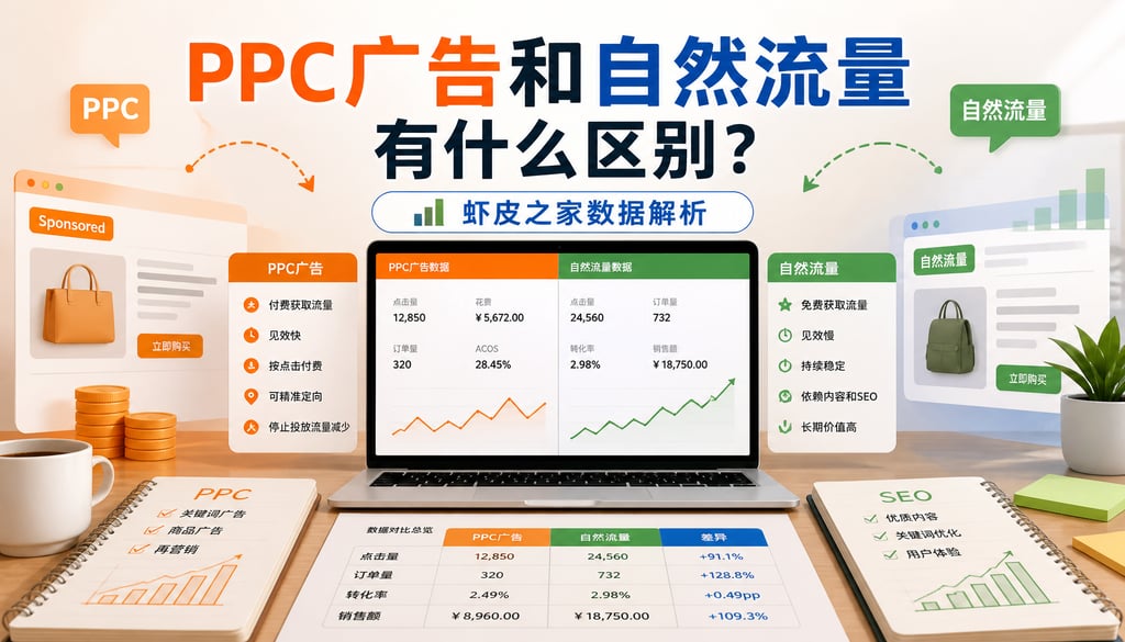 PPC广告和自然流量有什么区别？虾皮之家数据解析