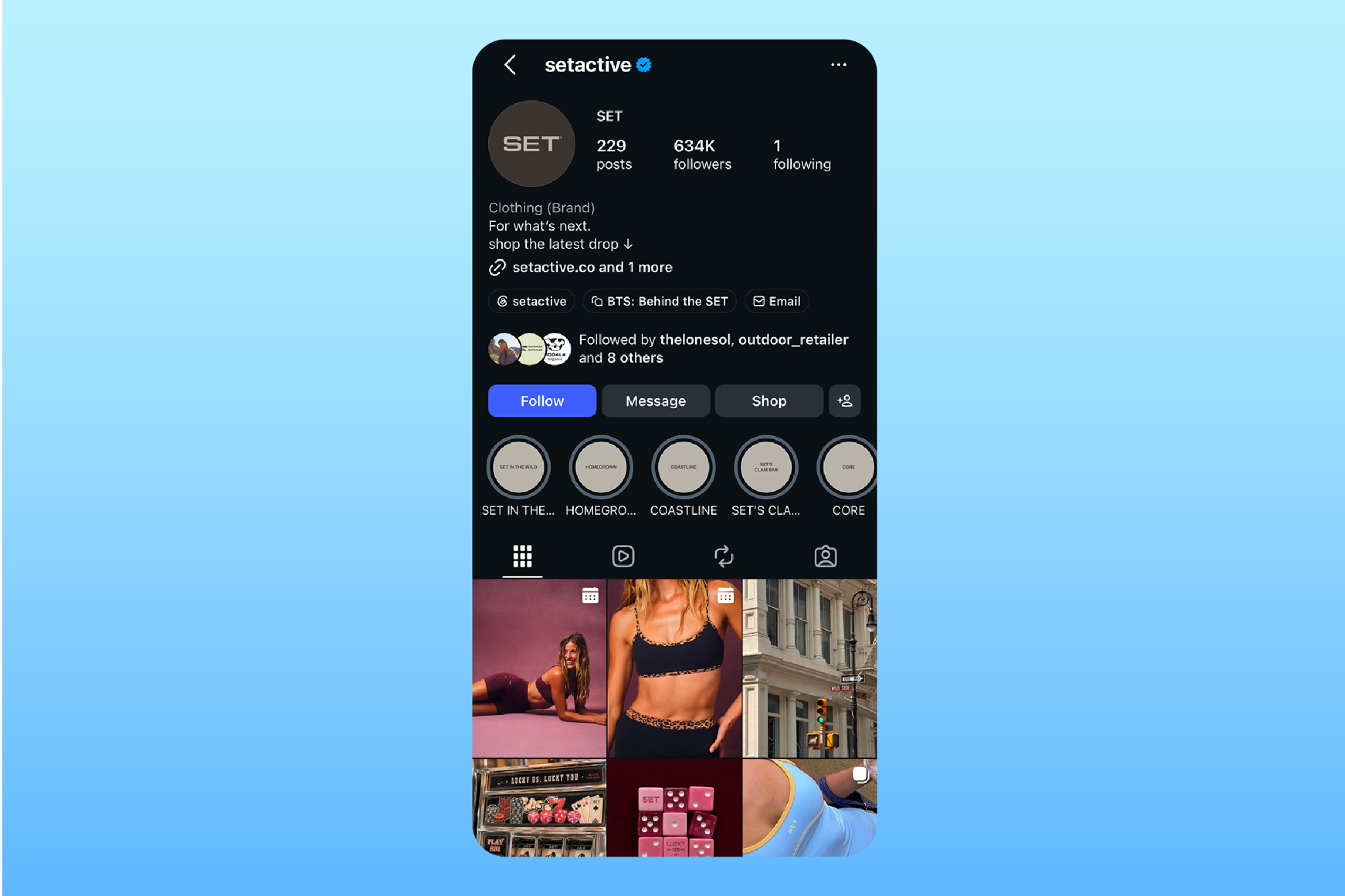 Set Active Instagram