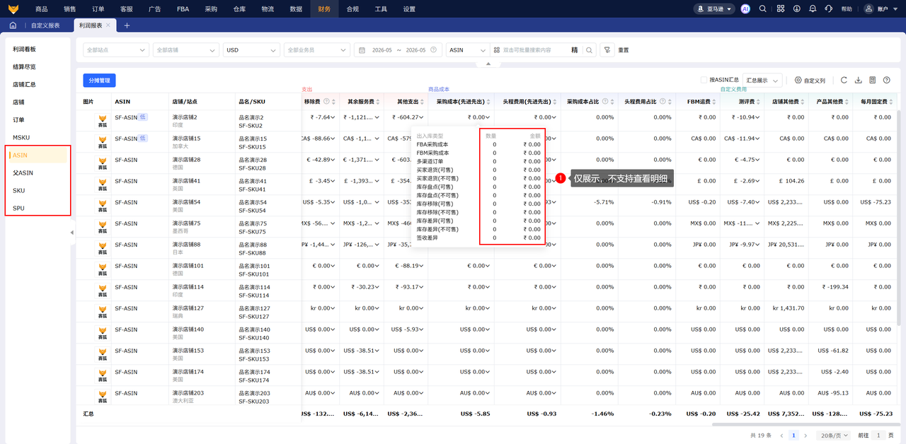 亚马逊利润报表工具赛狐ERP