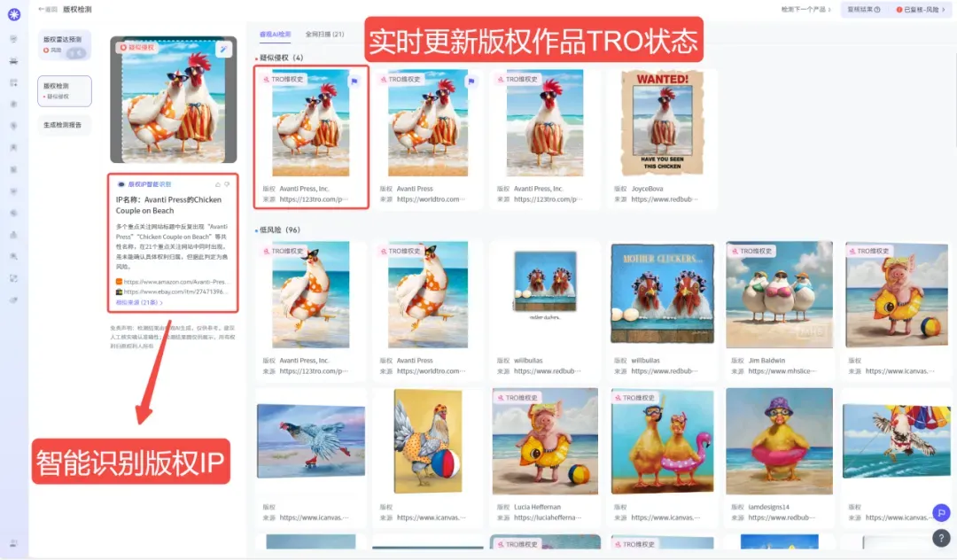 TRO资讯｜"一眼AI“的动物插画也能维权600家店铺？卖家速查！