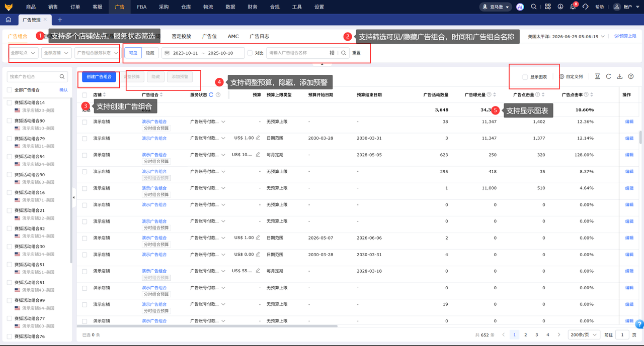 亚马逊精品运营与铺货工具赛狐ERP广告管理工具